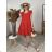 Šaty letné krátky rukáv dámske (S/M/L ONE SIZE) TALIANSKA MóDA IMD26098