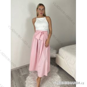 Sukňa dlhá s páskem dámska MONA  (S/M/L ONE SIZE) TALIANSKA MÓDA IMM25M12361