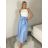 Sukňa dlhá s páskem dámska MONA  (S/M/L ONE SIZE) TALIANSKA MÓDA IMM25M12361