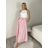 Sukňa dlhá s páskem dámska MONA  (S/M/L ONE SIZE) TALIANSKA MÓDA IMM25M12361/DUR S/M/L čierna