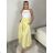 Sukňa dlhá s páskem dámska MONA  (S/M/L ONE SIZE) TALIANSKA MÓDA IMM25M12361/DUR S/M/L čierna