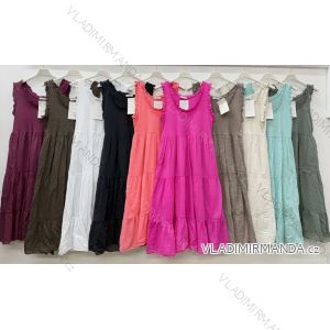 Šaty letné na ramienka rukáv dámske (S/M/L ONE SIZE) TALIANSKA MóDA IM426179