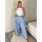 Nohavice elegantní dlhé s páskem dámske MISEL(S/M/L ONE SIZE) TALIANSKA MÓDA 	 IMPVN262465