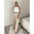 Nohavice elegantní dlhé s páskem dámske MISEL(S/M/L ONE SIZE) TALIANSKA MÓDA 	 IMPVN262465