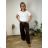 Nohavice elegantné dámske nadrozměr ANTA (52/54/56 ONE SIZE) TALIANSKA MÓDA IM4261111