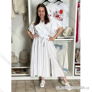 Šaty dlhé krátký rukáv dámske INNES (M/L/XL ONE SIZE) TALIANSKA MÓDA IMWEC262310A44