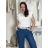 Tielko elegantné letné dámske DANA (S/M/L ONE SIZE) TALIANSKA MóDA IMM26M21800/DUR S/M/L biela