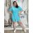 Šaty košeľové letné puntíkaté 3/4 rukáv dámske (S/M/L/XL ONE SIZE) TALIANSKA MÓDA IMM26M24081