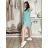 Šaty košeľové letné puntíkaté 3/4 rukáv dámske (S/M/L/XL ONE SIZE) TALIANSKA MÓDA IMM26M24081B¨