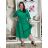 Šaty košilové klasik 3/4 dlhý rukáv dámske OLIVIE  (M/L/XL ONE SIZE) TALIANSKA MÓDA IM525058