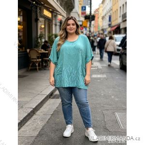 Tunika 3/4 dlhý rukáv dámska nadrozmer (54/56/58 ONE SIZE) TALIANSKA MÓDA IM426203