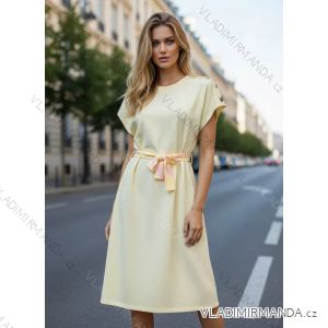 Šaty letné krátky rukáv dámske (S/M/L ONE SIZE) TALIANSKA MÓDA IM426204