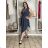 Šaty elegantné bez rukávu s opaskom dámske (S/M/L ONE SIZE) talianska moda IMWBJ260001