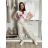 Nohavice volnočasové dámske nadrozměr AMANDA (40/42/44/46 ONE SIZE) TALIANSKA MÓDA IM42600016/DU tm. khaki 42/44/46