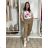 Nohavice volnočasové dámske nadrozměr AMANDA (40/42/44/46 ONE SIZE) TALIANSKA MÓDA IM42600016/DU tm. khaki 42/44/46