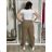 Nohavice volnočasové dámske nadrozměr AMANDA (40/42/44/46 ONE SIZE) TALIANSKA MÓDA IM42600016/DU tm. khaki 42/44/46