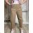 Nohavice volnočasové dámske nadrozměr AMANDA (40/42/44/46 ONE SIZE) TALIANSKA MÓDA IM42600016/DU tm. khaki 42/44/46