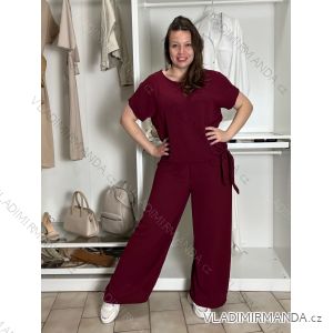 Súprava letná tunika a nohavice dámska (M/L/XL ONE SIZE) TALIANSKA MÓDA IM424200/DU