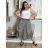 Nohavice oversize s opaskom dámske (S/M/L ONE SIZE) TALIANSKA MÓDA IMWTM260003/DUR S/M/L šedá
