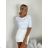 Tričko s 3/4 rukávom dámske (S/M/L ONE SIZE) TALIANSKÁ MÓDA IM5260003/DUR S/M/L biela
