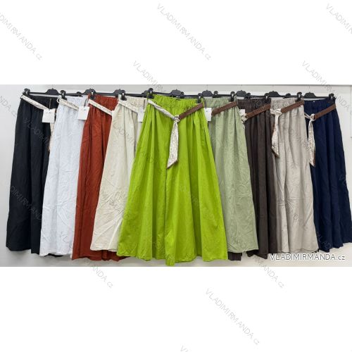 Sukňa dlhá s opaskom dámska nadrozmer (40/42/44 ONE SIZE) TALIANSKA MÓDA IM426223
