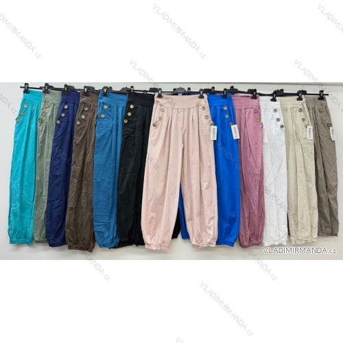 Nohavice letné dámske (S/M/L ONE SIZE) TALIANSKA MÓDA IM426224
