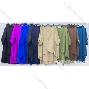 Komplet elegantní krátky rukáv dámske nadrozmer (50/52/54 ONE SIZE) TALIANSKA MÓDA IM426238