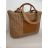 Kabelka boho letná dámska (46cm X 30cm) Versoli VER26PB-33/DUR ONE SIZE béžová