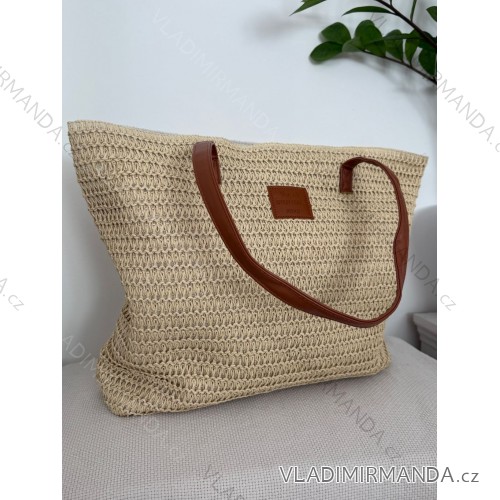 Kabelka boho letná dámska (49cm X 36cm) Versoli VER26-TOR-763/DUR ONE SIZE béžová