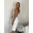 Kraťasy elegantní s páskem dámske FAIRA (S/M/L ONE SIZE) TALIANSKA MÓDA IMD26000456/DUR S/M/L biela