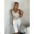 Kraťasy elegantní s páskem dámske FAIRA (S/M/L ONE SIZE) TALIANSKA MÓDA IMD26000456/DUR S/M/L biela