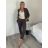 Nohavice elegantní s opaskom dámske (S/M/L ONE SIZE) TALIANSKA MÓDA IMD26000457