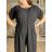 Overal letný krátky rukáv dámsky (S/M/L ONE SIZE) TALIANSKA MÓDA IMD26047 červená S/M/L