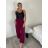 Nohavice dlhé letné harémky dámske VALERI (S/M/L ONE SIZE) TALIANSKA MODA IM426002659/DUR S/M/L tmavo modrá