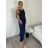 Nohavice dlhé letné harémky dámske VALERI (S/M/L ONE SIZE) TALIANSKA MODA IM426002659/DUR S/M/L tmavo modrá