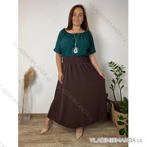 Sukňa dlhá dámska nadrozměr RAMI (50/52/54 ONE SIZE) TALIANSKA MÓDA IMC2623647