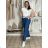 Nohavice volnočasové s opaskom dámske (S/M/L ONE SIZE) TALIANSKA MÓDA IM42611146