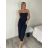 Šaty dlhé elegantní na ramínka dámske SARA (S/M/L ONE SIZE) TALIANSKA MÓDA IMPKM266804