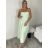 Šaty dlhé elegantní na ramínka dámske SARA (S/M/L ONE SIZE) TALIANSKA MÓDA IMPKM266804/DUR S/M/L béžová