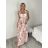 Šaty dlhé letní elegantní na ramínka dámske (S/M/L ONE SIZE) TALIANSKA MÓDA IMPKM266931