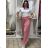 Nohavice aladinky harémky dlhé dámske (M/L ONE SIZE) TALIANSKA MÓDA IMD22212/DR M/L tmavě mintová