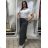 Nohavice aladinky harémky dlhé dámske (M/L ONE SIZE) TALIANSKA MÓDA IMD22212/DR M/L tmavě mintová