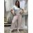 Nohavice aladinky harémky dlhé dámske (M/L ONE SIZE) TALIANSKA MÓDA IMD22212/DR M/L tmavě mintová