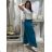 Nohavice aladinky harémky dlhé dámske (M/L ONE SIZE) TALIANSKA MÓDA IMD22212/DR M/L tmavě mintová