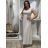 Šaty  letné bez rukávov dámske Bella (S/M/L ONE SIZE) TALIANSKA MÓDA IMSM25BELLA/DR S/M/L smetanová béžová