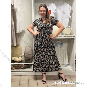 Šaty dlhé letné krátky rukáv dámske (VESNA S/M/L ONE SIZE) TALIANSKA MóDA IM3251111-11/DUR