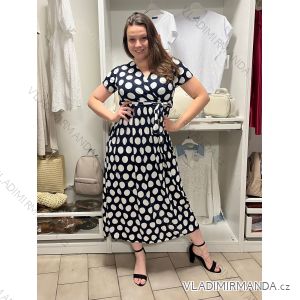Šaty dlhé letné krátky rukáv dámske (VESNA S/M/L ONE SIZE) TALIANSKA MóDA IM3251111-10/DUR