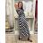 Šaty dlhé letné krátky rukáv dámske (VESNA S/M/L ONE SIZE) TALIANSKA MóDA IM3251111-10/DUR S/M/L tmavo modrá