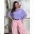 Sveter tenký 3/4 rukáv dámsky (S/M/L ONE SIZE) TALIANSKA MÓDA IM4269935/DUR S/M/L fialová
