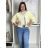 Bunda lehká oversize dlhý rukáv dámska RURU (S/M/L /XL ONE SIZE) TALIANSKA MÓDA IMWTM260004/DUR S/M/L žlutá